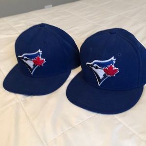 Two Toronto Blue Jays Fitted ball caps